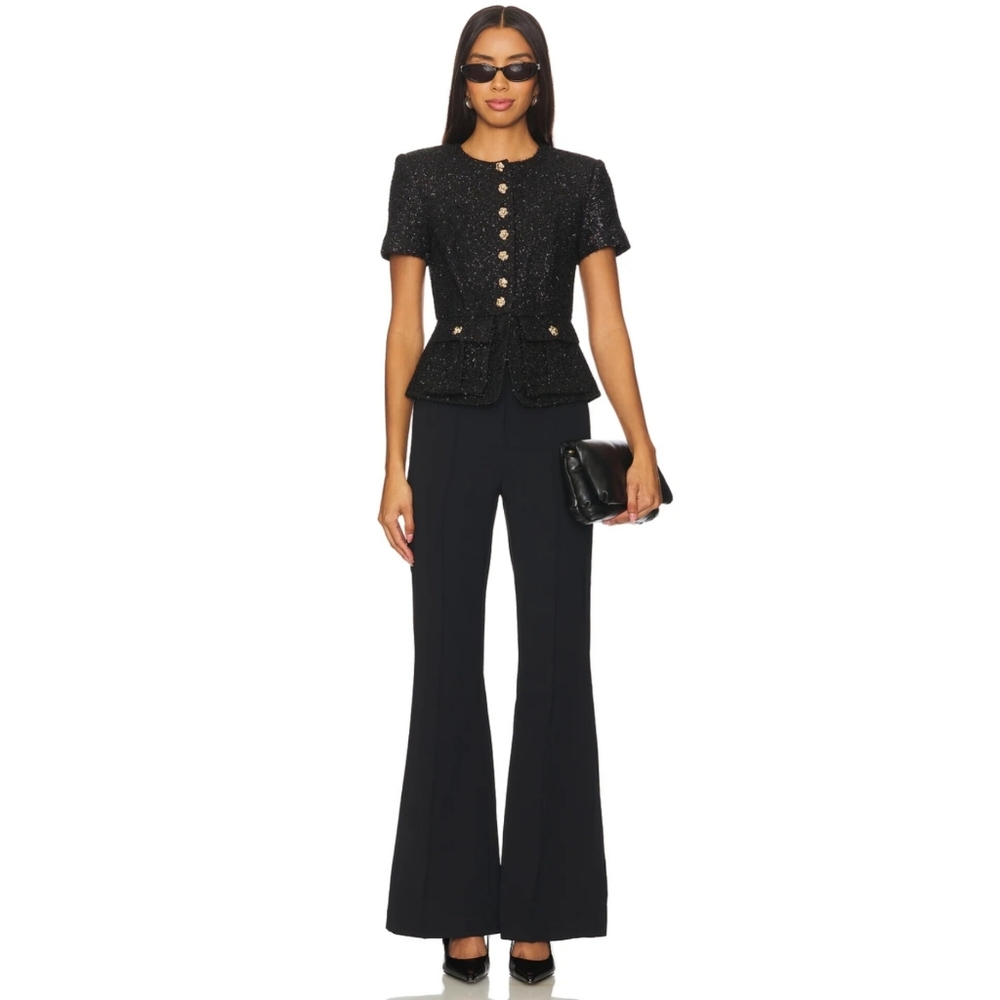🔥Self-Portrait Metallic Tweed Jumptsuit